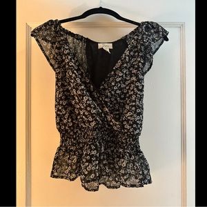 Sleeveless Floral Blouse (XXS)